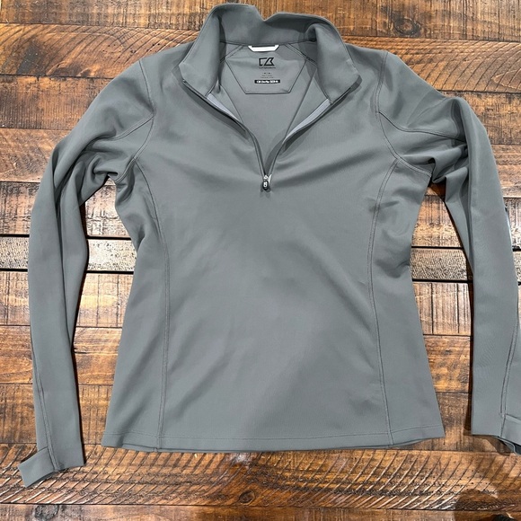 Cutter & Buck Traverse Stretch Eco Quarter Zip Womens Pullover - Picture 2 of 4